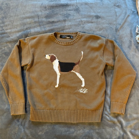 Ralph Lauren Sweaters - Ralph Lauren Brown Dog Sweater